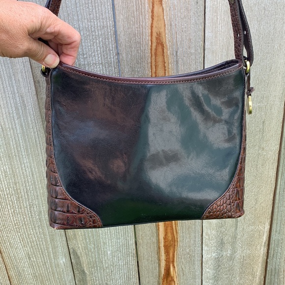 Brahmin Tuscan Brown Croc Embossed crossbody handbag - Picture 10 of 16